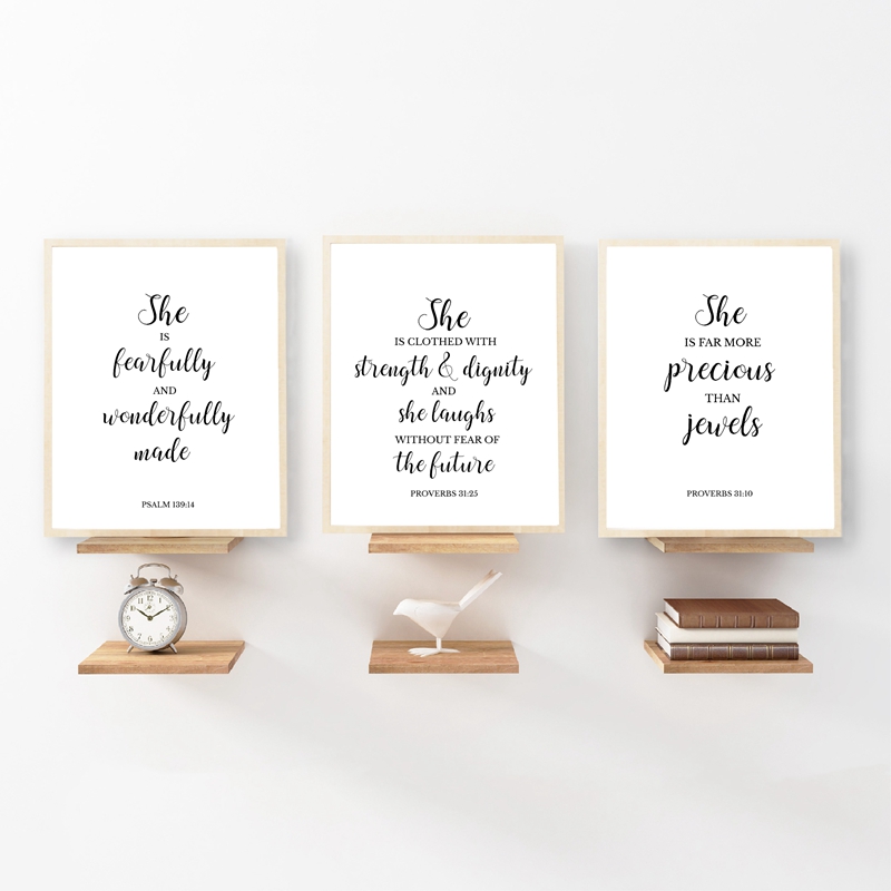 Baby Nursery Quotes - 성경 구절 견적 기독교 월 아트