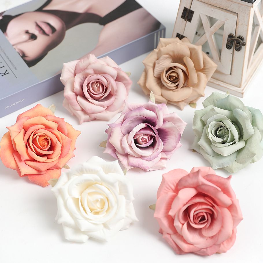 Baby Nursery Decor Ideas - 2/5Pcs 장미 인공 실크 가짜 꽃