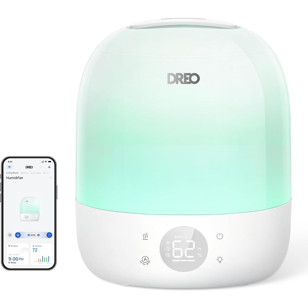 Baby Nursery Humidifier - 아기방과 식물용 스마트 가습기, 30시간 작동,
