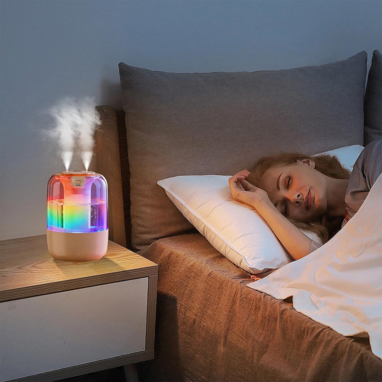 Baby Nursery Humidifier - 야간 조명이 있는 침실 가습기 조절