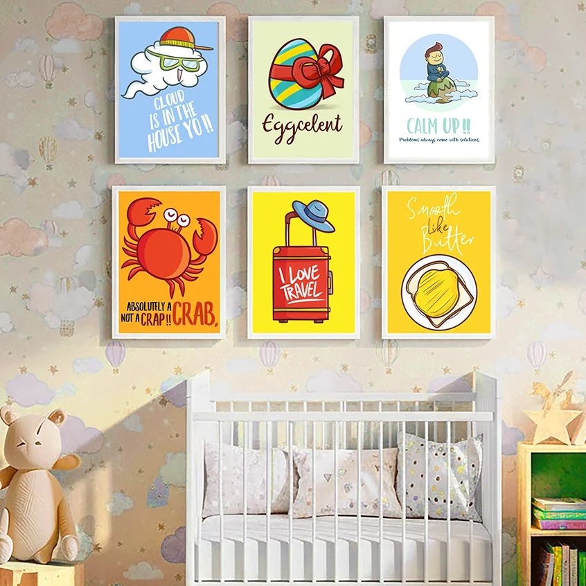 Baby Nursery Quotes - 귀엽고 재미있는 만화 인용문 보육원 벽