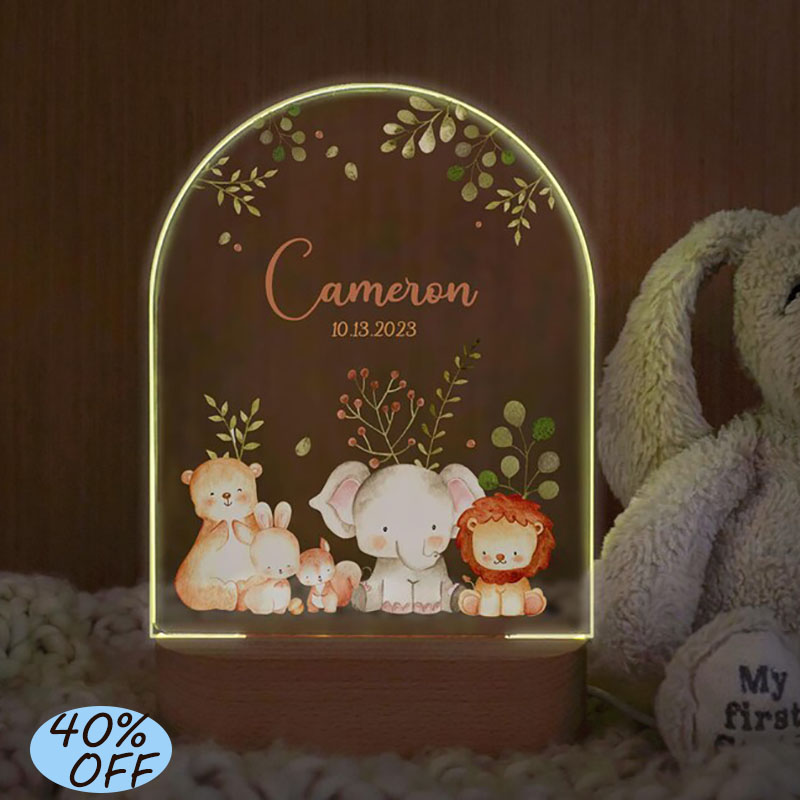 맞춤 이름 아기 수면등 개인 맞춤 만화 동물 아크릴 램 - Baby Nursery Decor Ideas 리뷰 및 가격