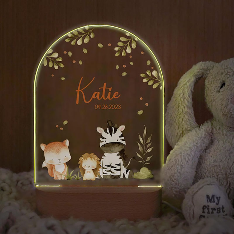 맞춤 이름 아기 수면등 개인 맞춤 만화 동물 아크릴 램 - Baby Nursery Decor Ideas 리뷰 및 가격