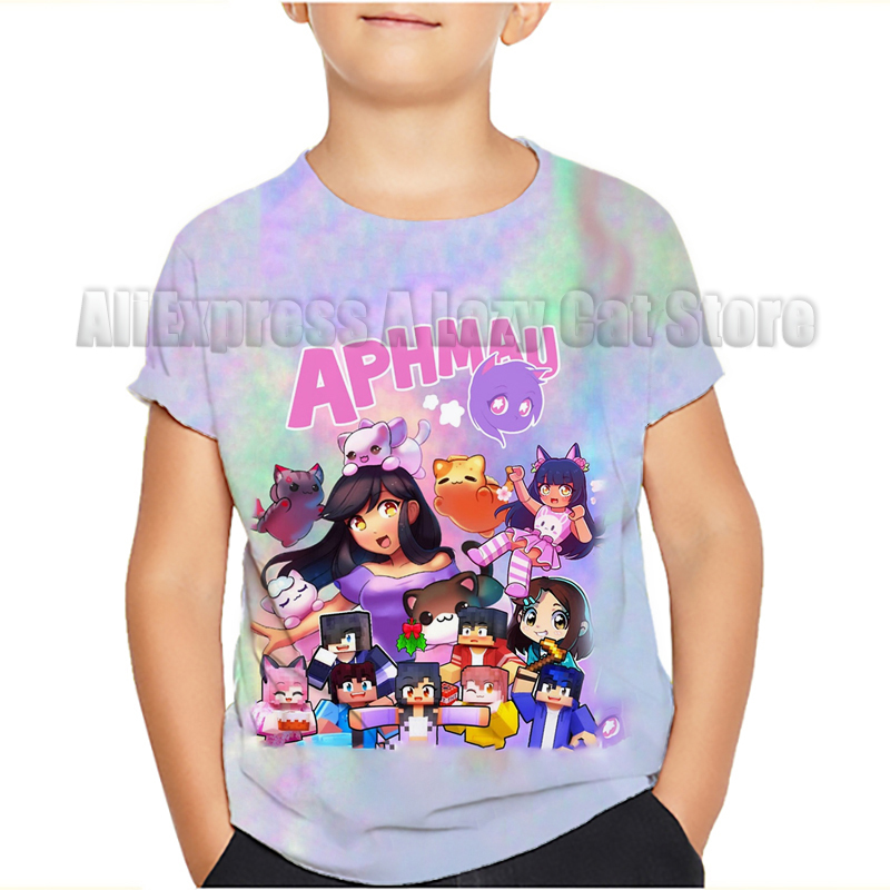 Aphmau Meows 고양이 티셔츠, 만화 아기 티셔 - Baby Nursery Ideas Boy 리뷰 및 가격