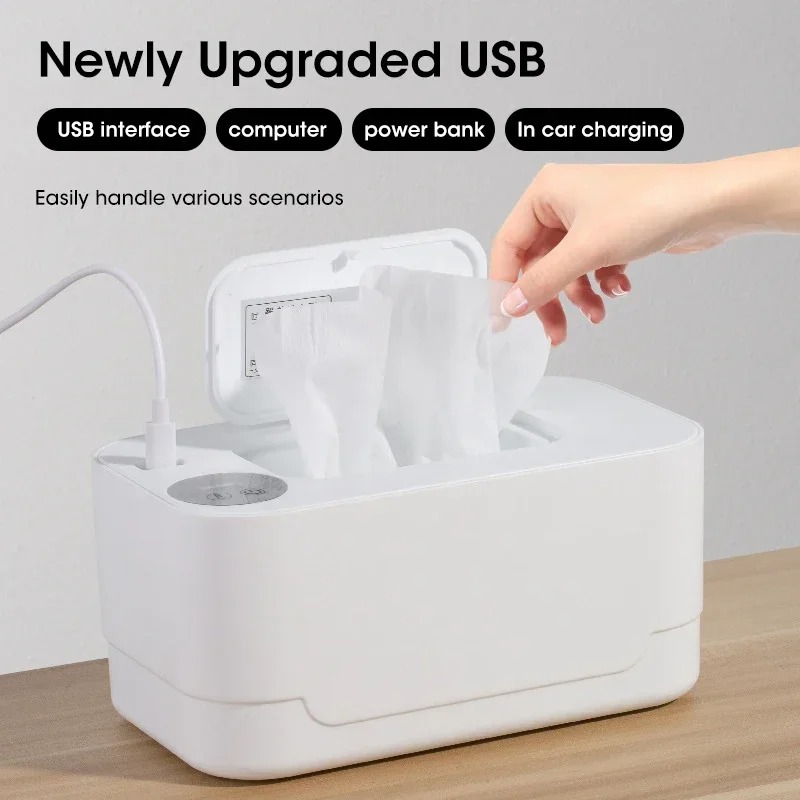 USB 충전식 빠른 가열 아기 물티슈 온열기 휴대용 L - Baby Nursery Home 리뷰 및 가격