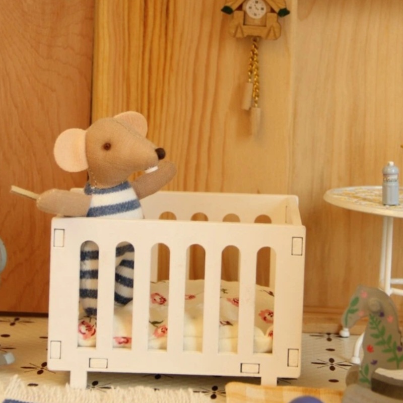 1:12 스케일 미니어처 아기 요람 나무 인형 집 가구 - Baby Nursery Age 리뷰 및 가격