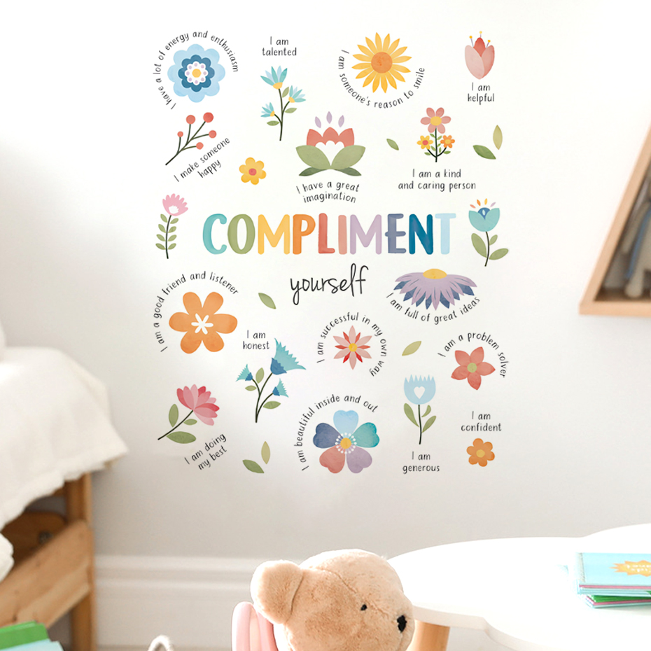 영어 다채로운 영감 따옴표 수채화 벽 스티커 어린이 아 - Baby Nursery Quotes 리뷰 및 가격