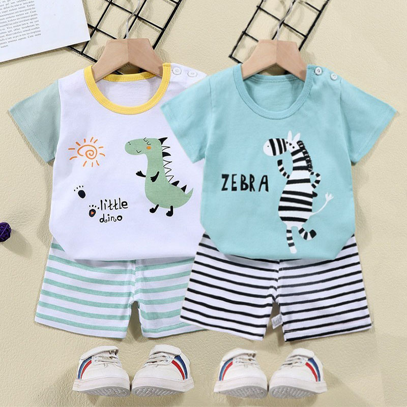 코튼 티셔츠 + 반바지 2 피스 운동복 세트 어린이 만 - Baby Nursery Ideas Boy 리뷰 및 가격