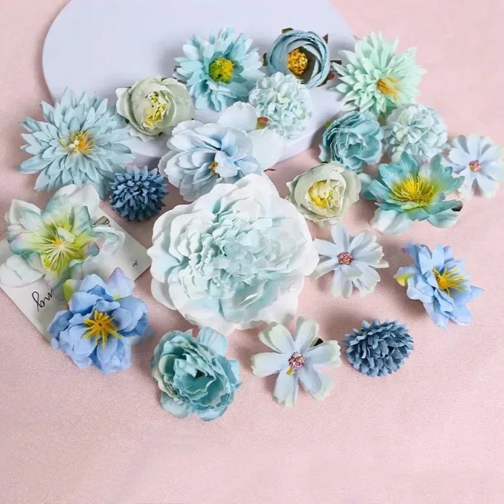 3/21Pcs 인공 장미 꽃 머리 가짜 꽃 홈 룸 장식 - Baby Nursery Decor Ideas 리뷰 및 가격