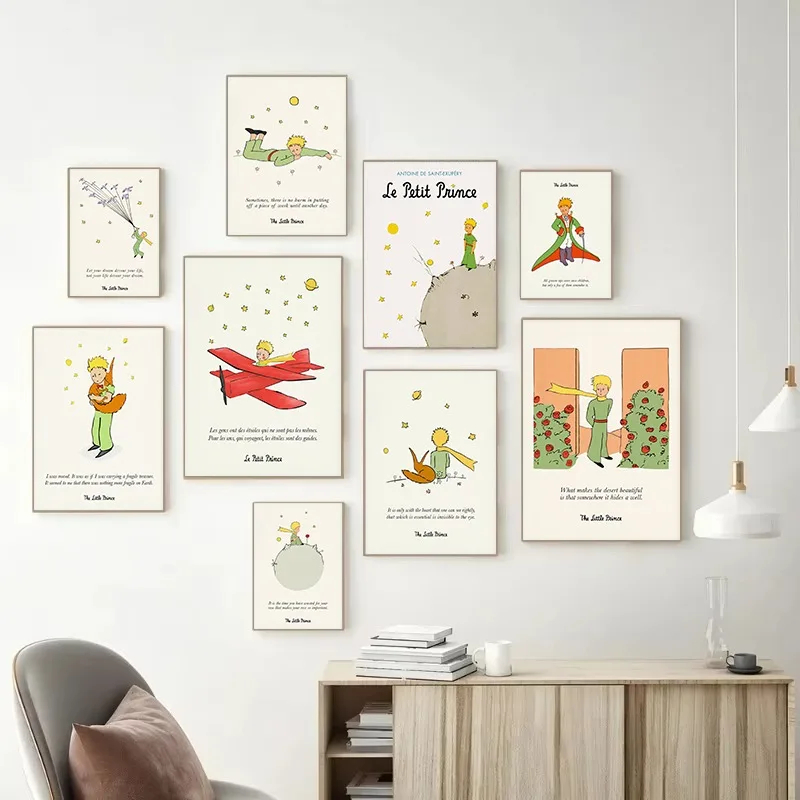 환상적인 동화책 아트 프린트, 별과 비행기를 담은 고전 - Baby Nursery Quotes 리뷰 및 가격