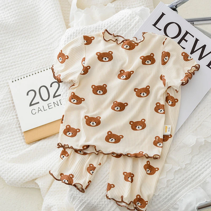 2026 여름 면 만화 캐주얼 잠옷 세트 아기 옷 소녀 - Baby Nursery Ideas Boy 리뷰 및 가격