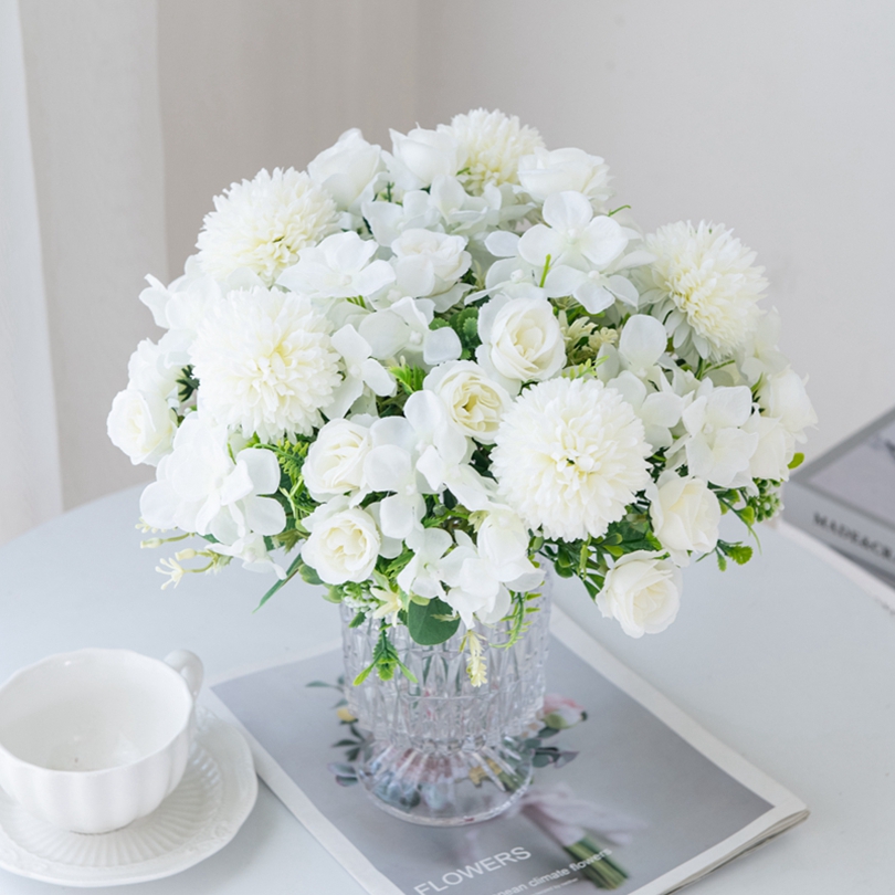 인공 실크 장미 꽃다발, 화환 액세서리 스크랩북 홈 장 - Baby Nursery Decor Ideas 리뷰 및 가격