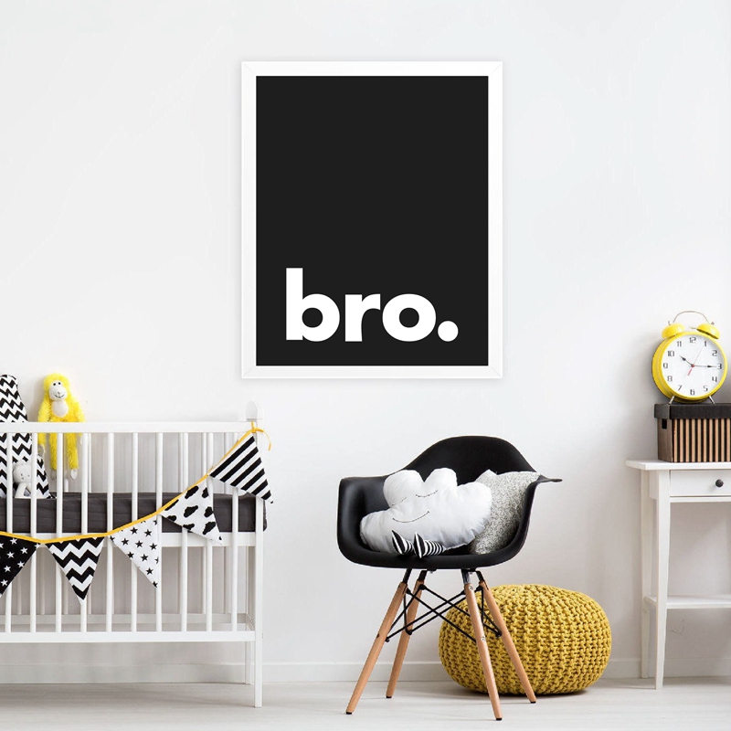 형. 미니멀 타이포그래피 프린트 포스터, 블랙 화이트, - Baby Nursery Quotes 리뷰 및 가격