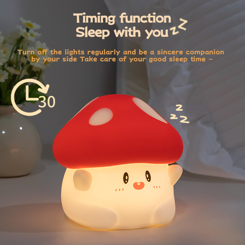 버섯 밤 빛 LED 충전식 USB 테이블 램프 책상 룸 - Baby Nursery Equipment 리뷰 및 가격