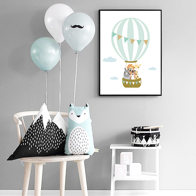 풍선 달 보육원 포스터 벽 예술 캔버스 인쇄 드림 빅  - Baby Nursery Quotes 리뷰 및 가격