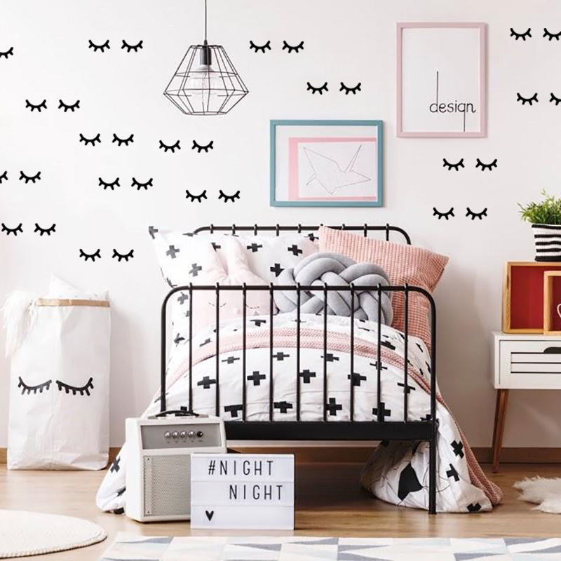 어린이 방 장식 속눈썹 벽 스티커, 귀여운 아기 방 스 - Baby Nursery Decor Ideas 리뷰 및 가격