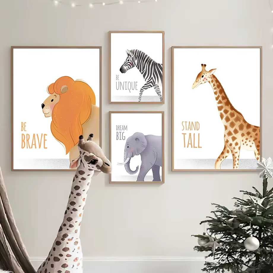 영감 따옴표 보육 벽 예술 벽화 코끼리 기린 사자 코뿔 - Baby Nursery Quotes 리뷰 및 가격