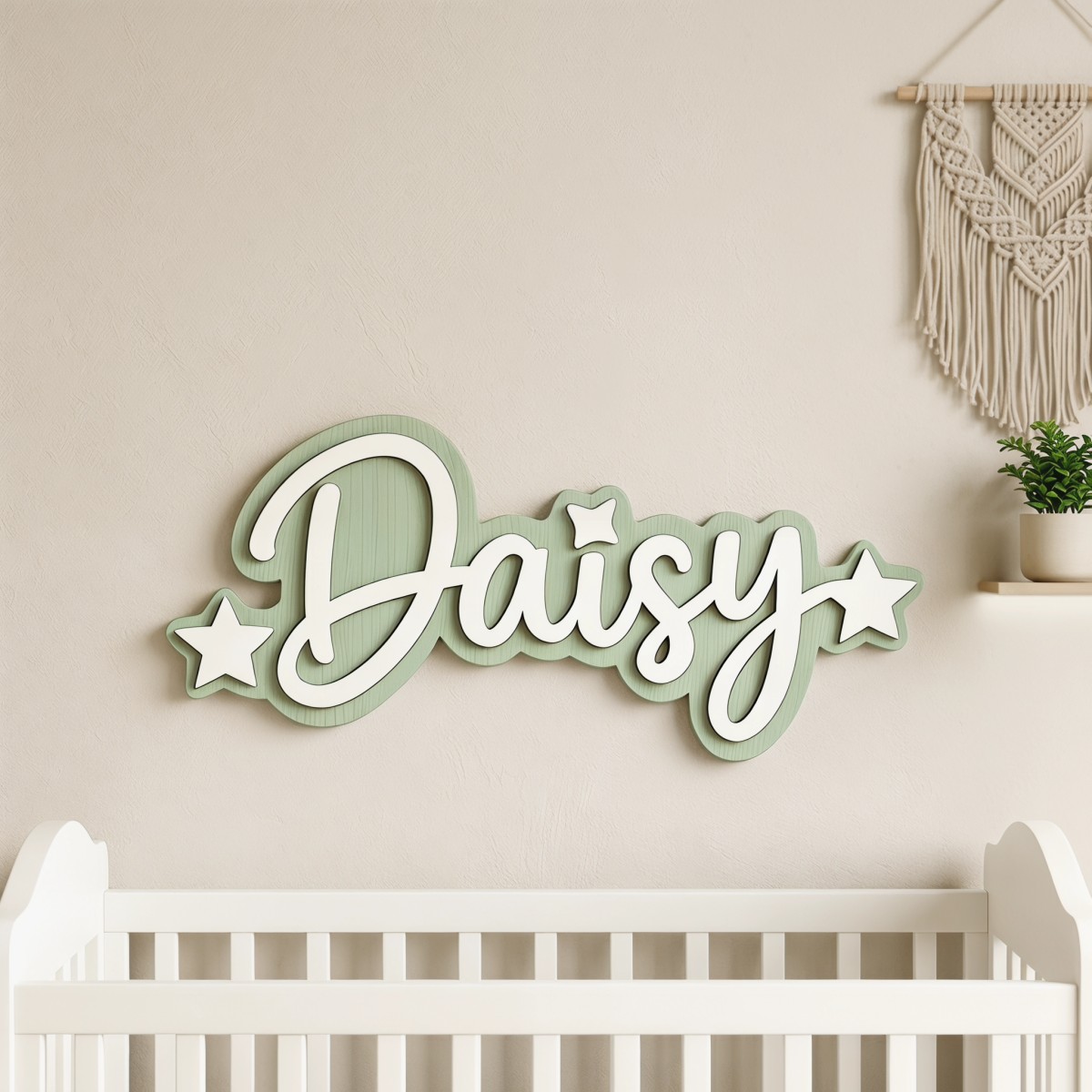 1Pc 맞춤형 스타 장식 나무 이름표, 홈룸 사무실 보 - Baby Nursery Office 리뷰 및 가격